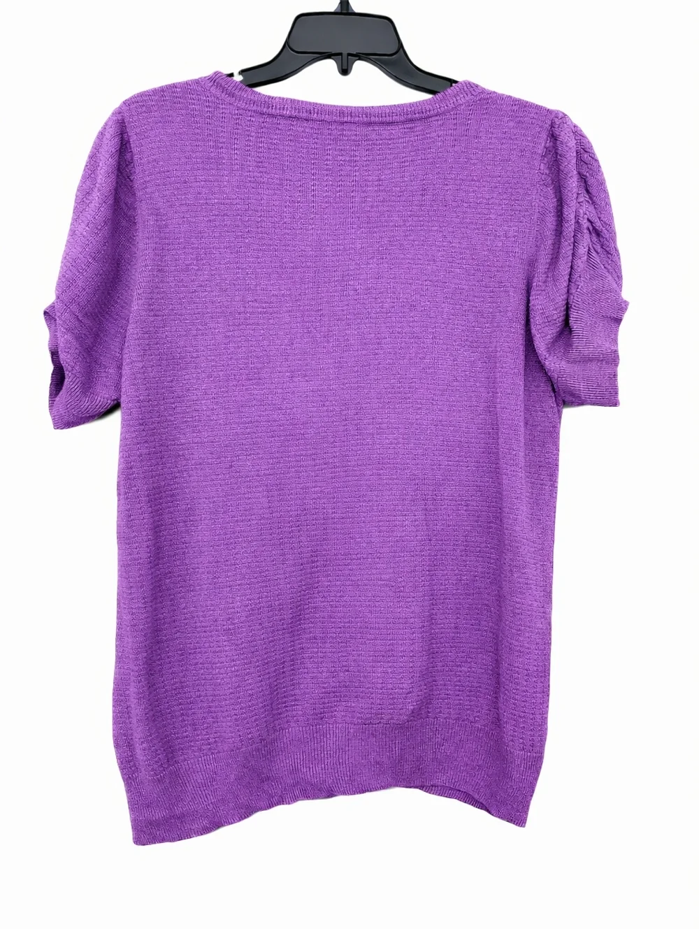 Plus Size Purple Button-Front V-Neck Sweater Size 22/24 - Picture 4 of 5